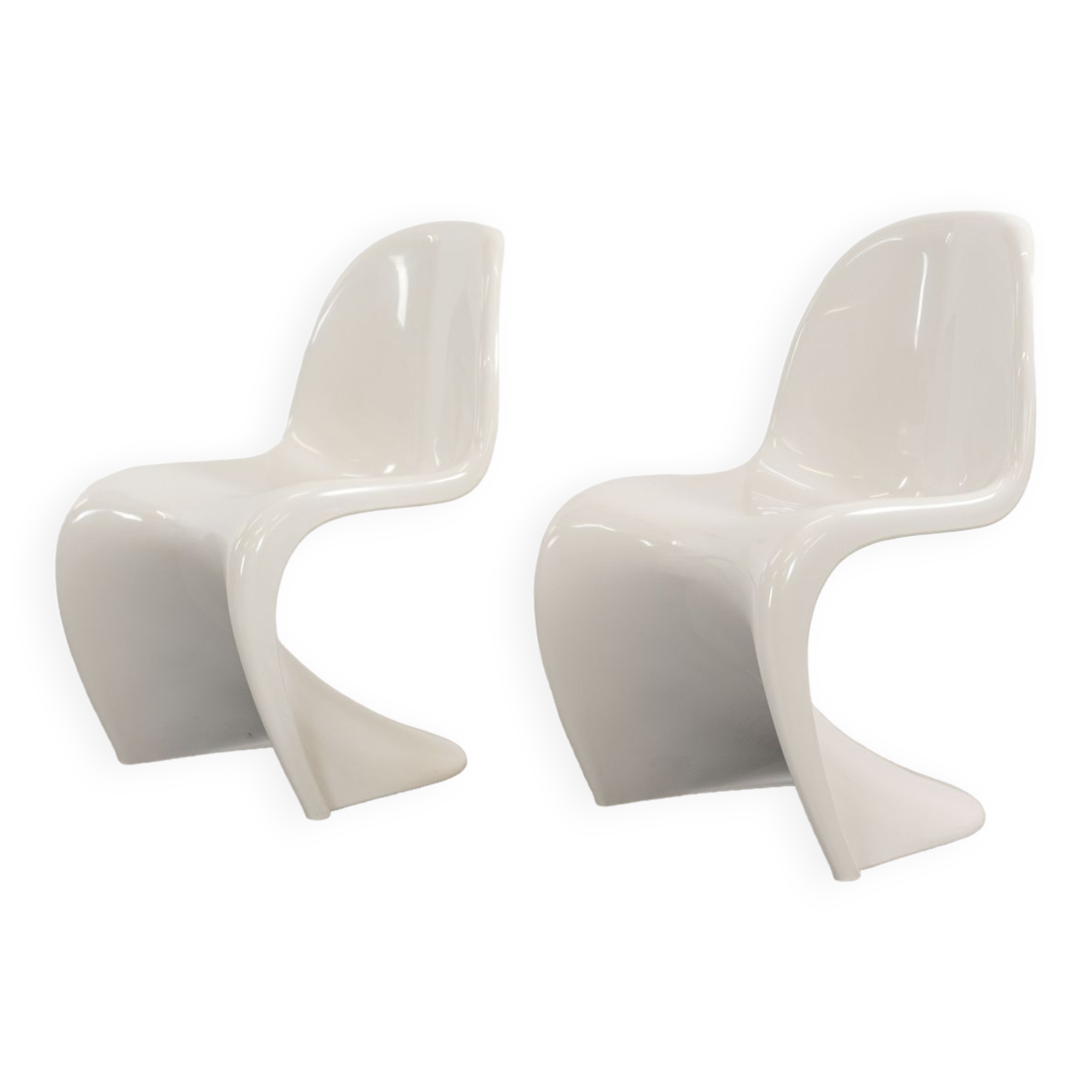 Pair of Panton Chairs by Verner Panton for Fehlbaum / Herman Miller 1976