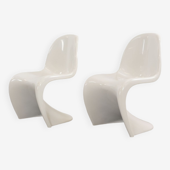 Pair of Panton Chairs by Verner Panton for Fehlbaum / Herman Miller 1976