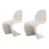 Pair of Panton Chairs by Verner Panton for Fehlbaum / Herman Miller 1976