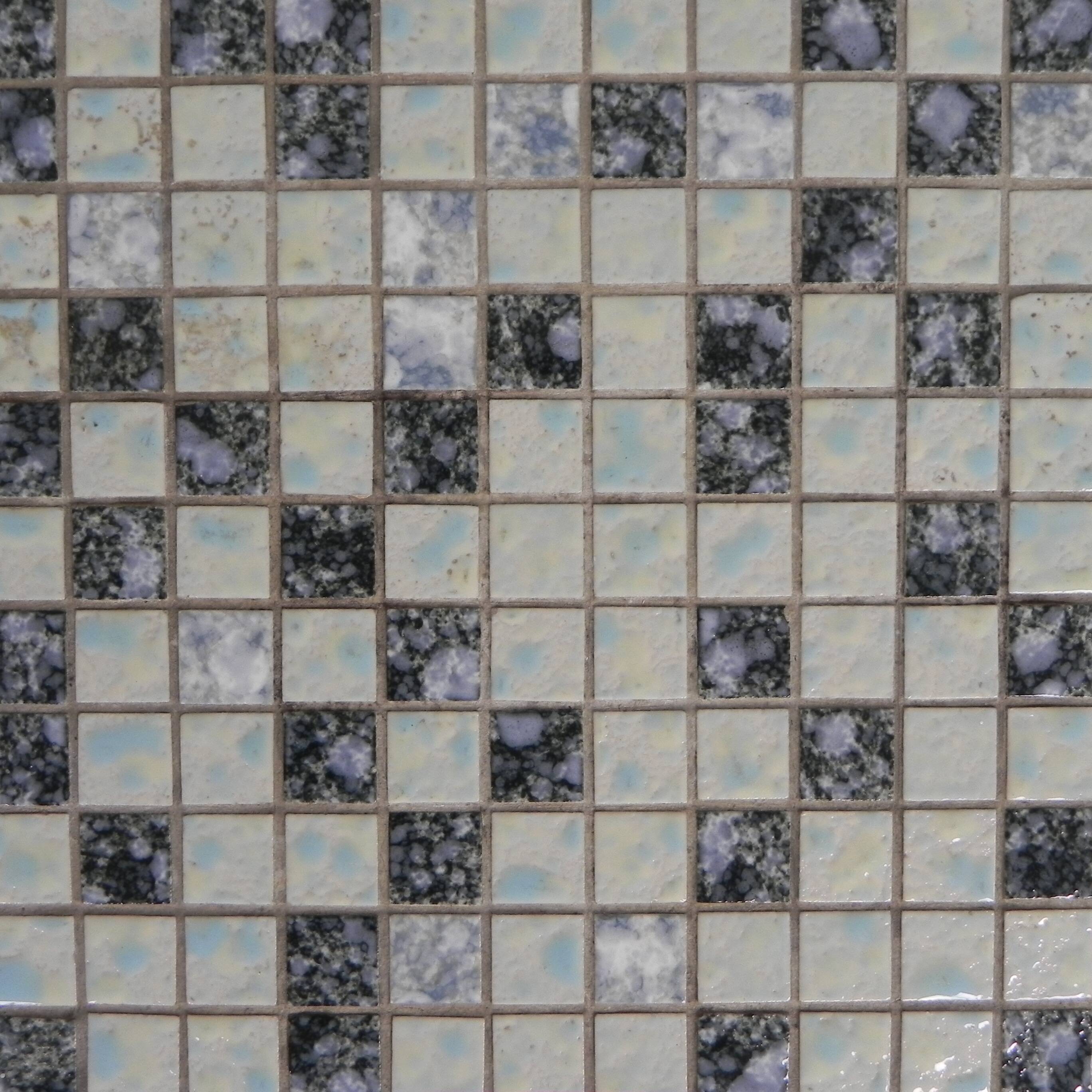 Side table with tiles, side table with 225 mini tiles, 1950s.