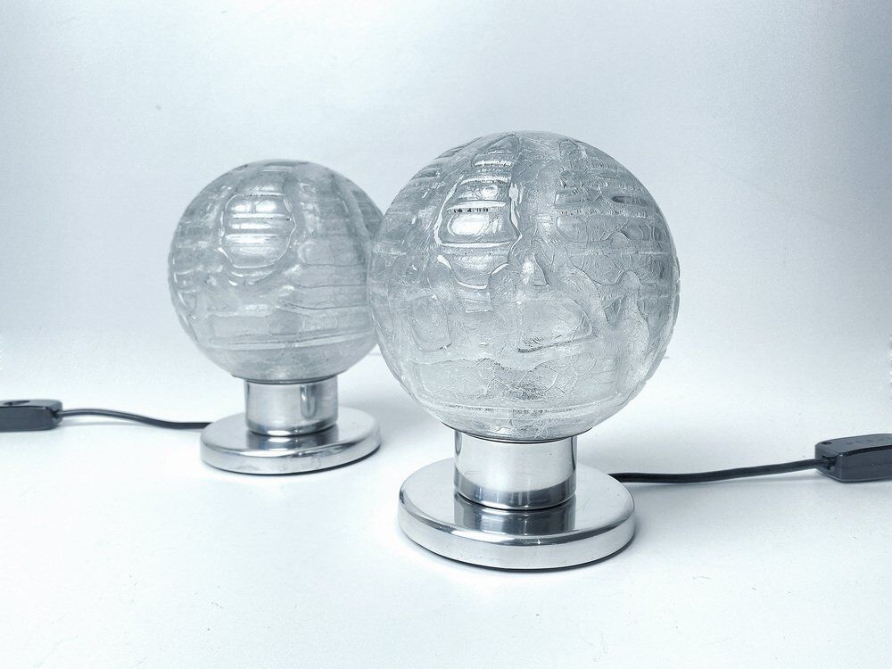 Pair Vintage Space Age Table Lamps from Doria
