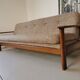 Banquette day bed en chêne design 1970