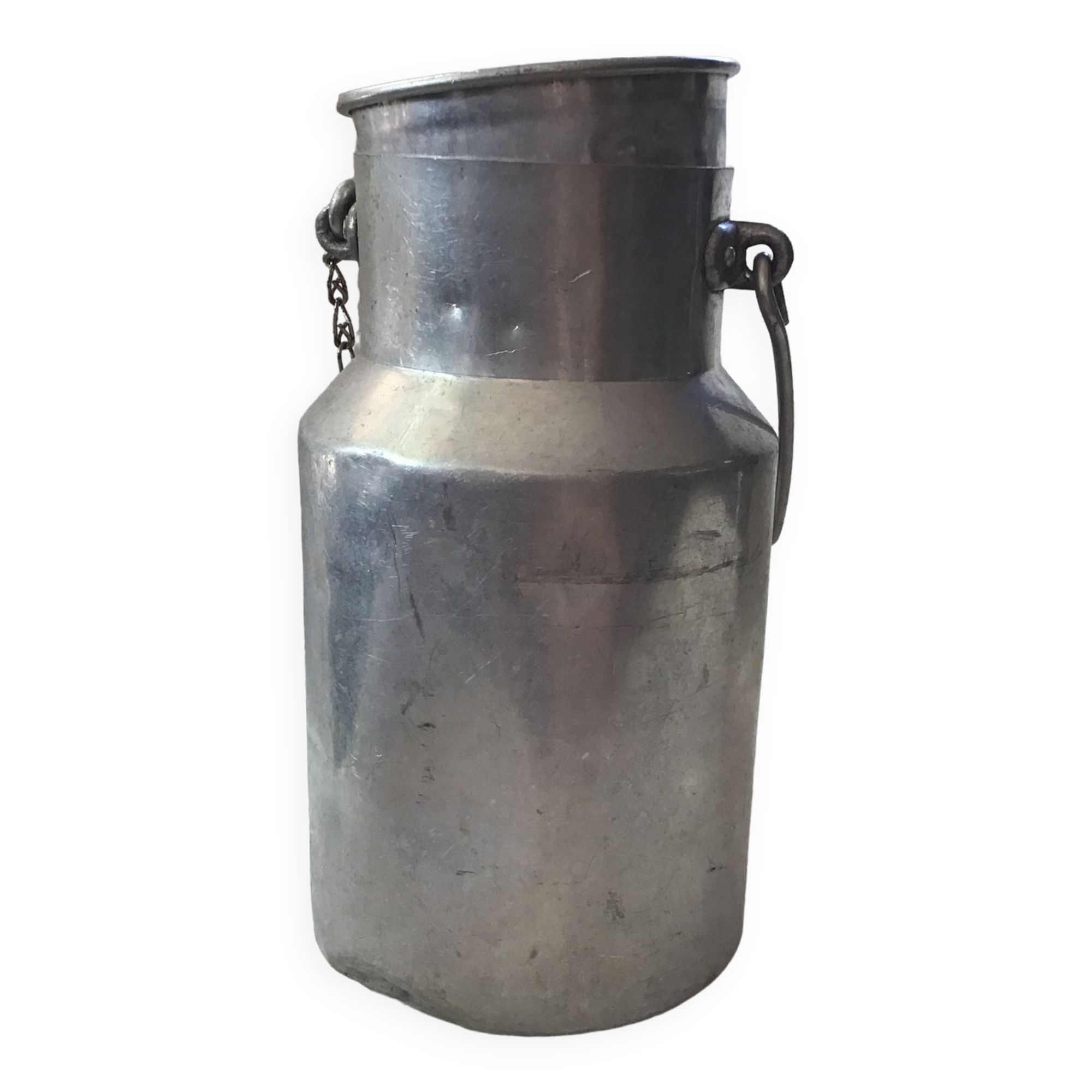 Metal milk jug