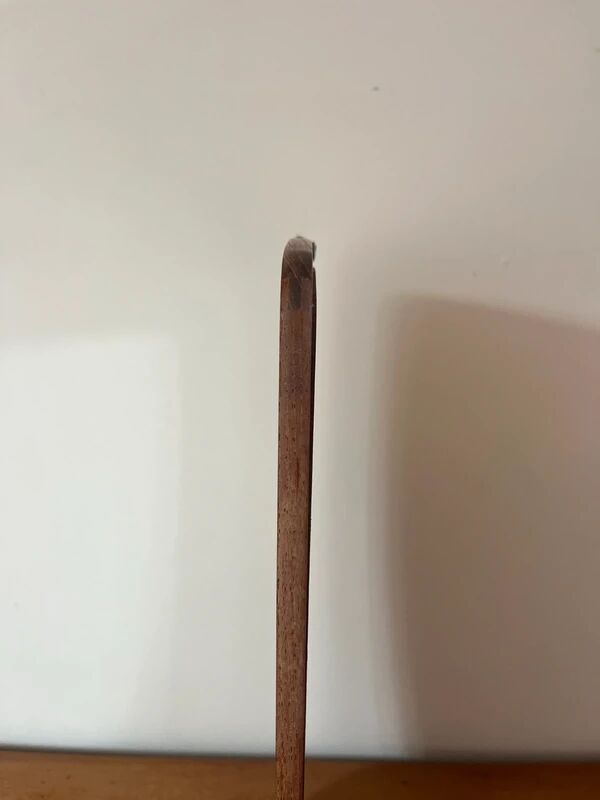 Vintage Danish teak mirror - small size - organic edges