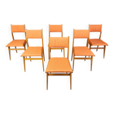 Chaises de salle à manger italiennes des années 1950, style mid-century