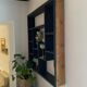 Wooden wall shelf
