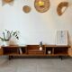 Enfilade basse vintage peu profonde