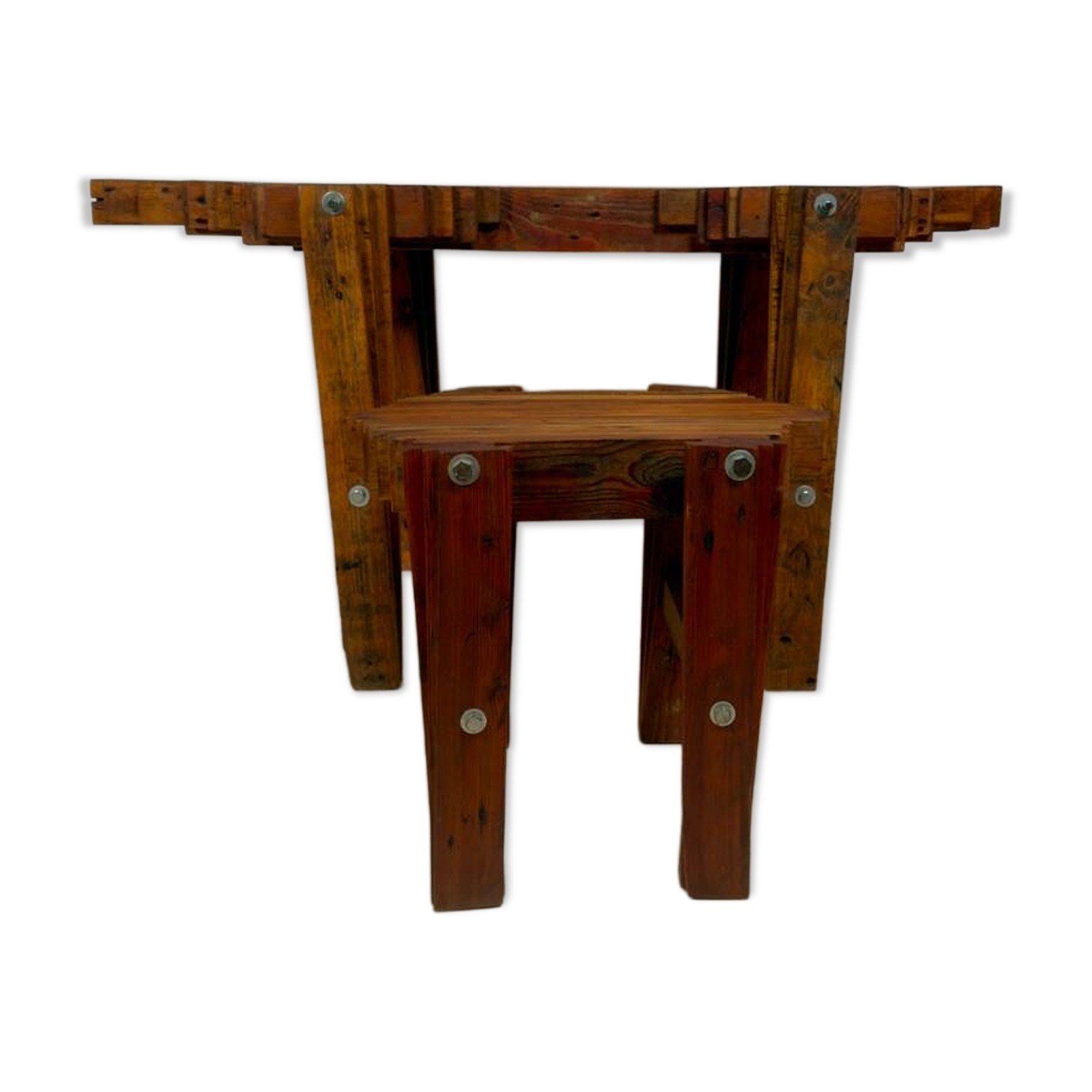 Designer desk, console table and matching stool