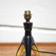 Tripod ceramic table lamp, bedside lamp, accent lamp, 50's