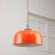 Space Age Orange Pendant Lamp from Guzzini, 1960s