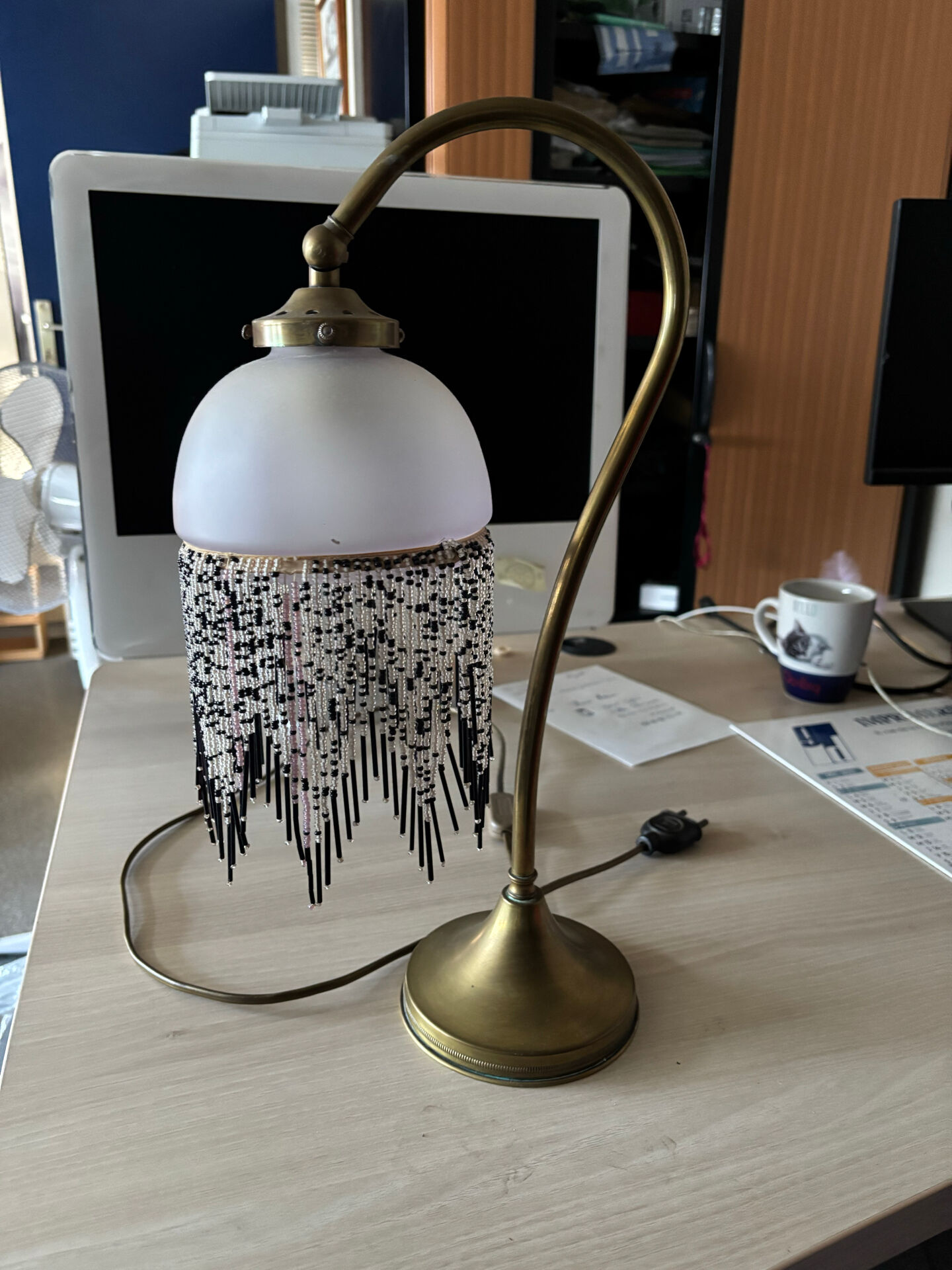 Lampe de bureau Art Deco « col de cygne »