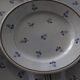 8 old blue floral dessert plates, new earthenware
