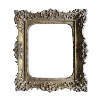 Frame XIX° century 33 / 38 cm for chassis of 23 / 27.8 cm foliage 1 cm