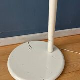 White metal vintage floor lamp with acrylic shade
