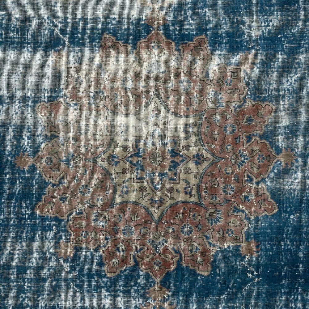 Vintage Handmade Large Area Rug. One of a kind Turkish Carpet