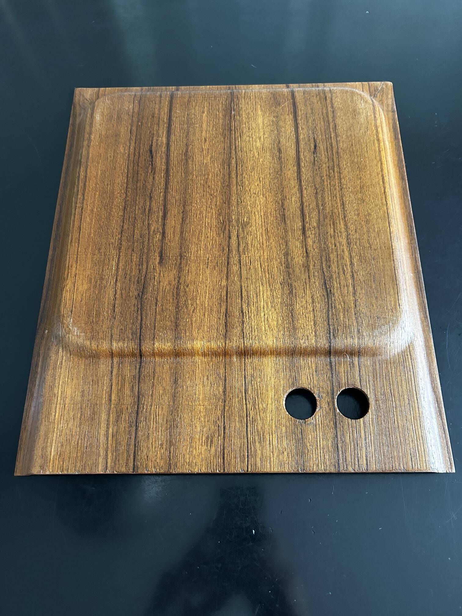 plateau en teck scandinave