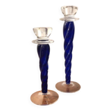 Pair of Kosta Boda candlesticks