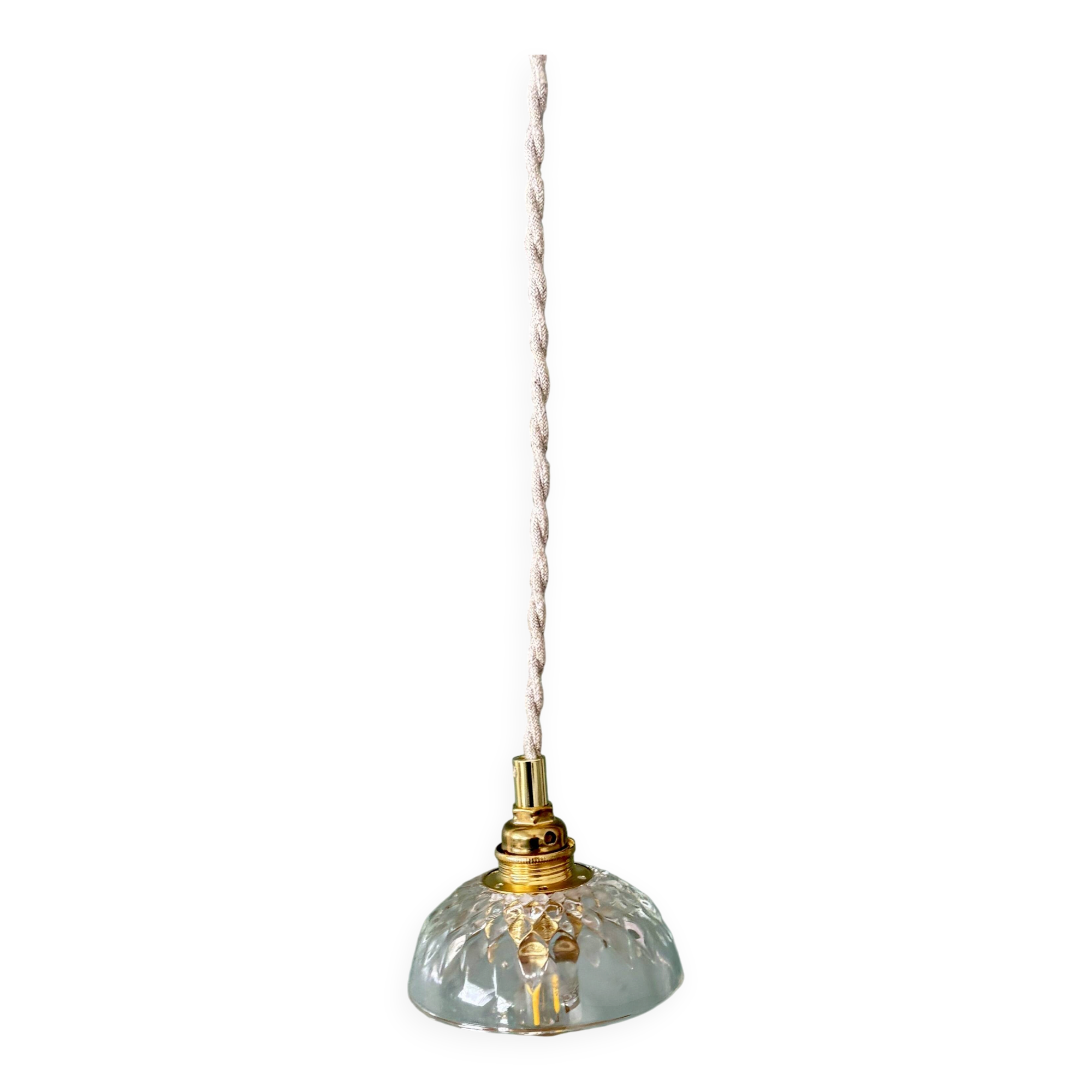 Vintage glass pendant light - tableware collection (UD1)