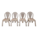 Set of 4 Vintage 'Palm Leaf' Chairs by Vivai del Sud – Hollywood Regency