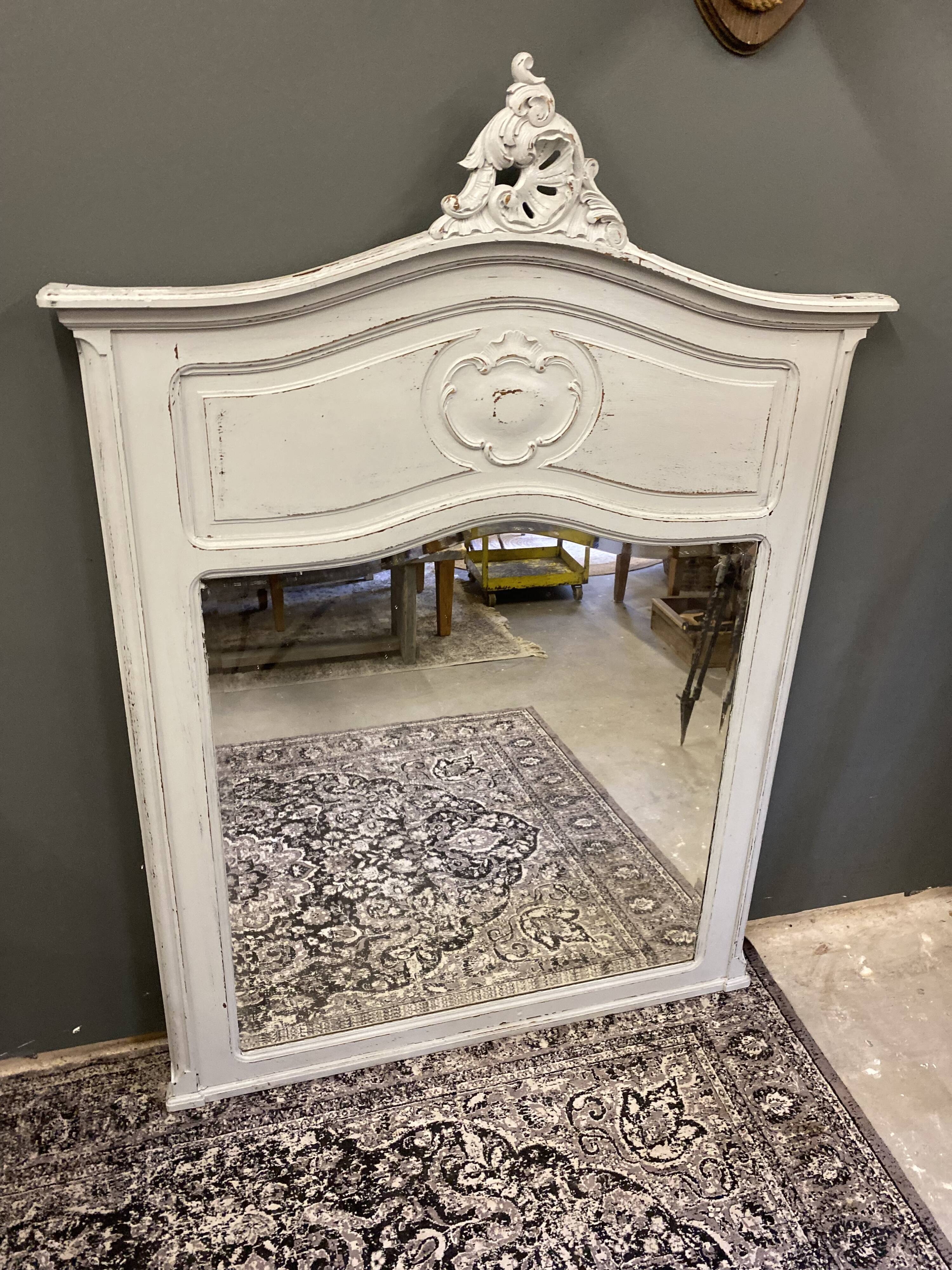 Miroir de cheminée en bois 124x174cm