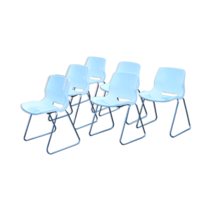 set de chaises design - 1970