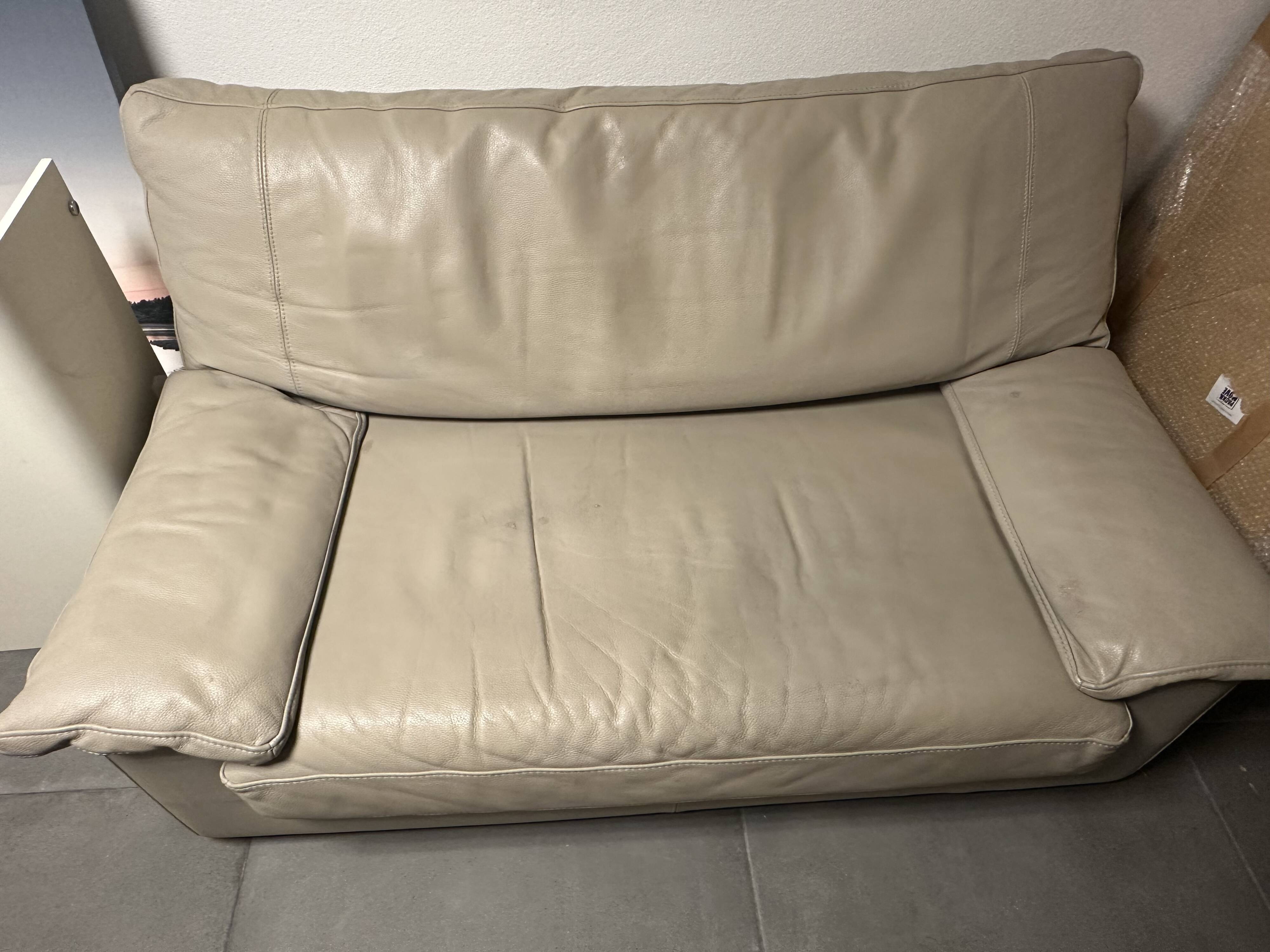 2-seater leather sofa by STEINER