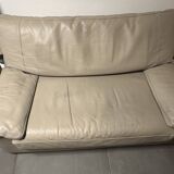 2-seater leather sofa by STEINER