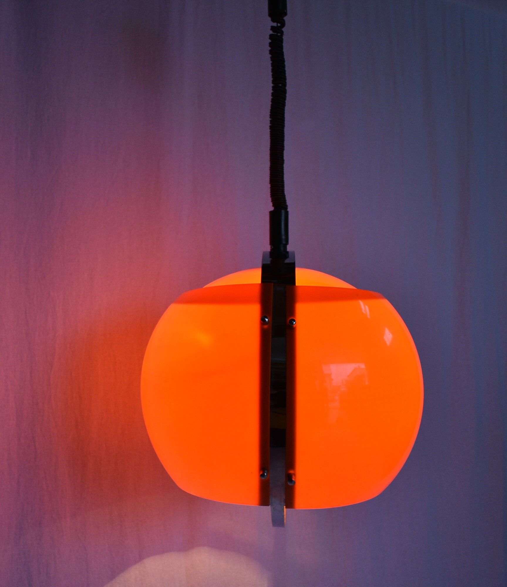Hanging lamp designed by Harvey Guzzini, Meblo, 1970’s