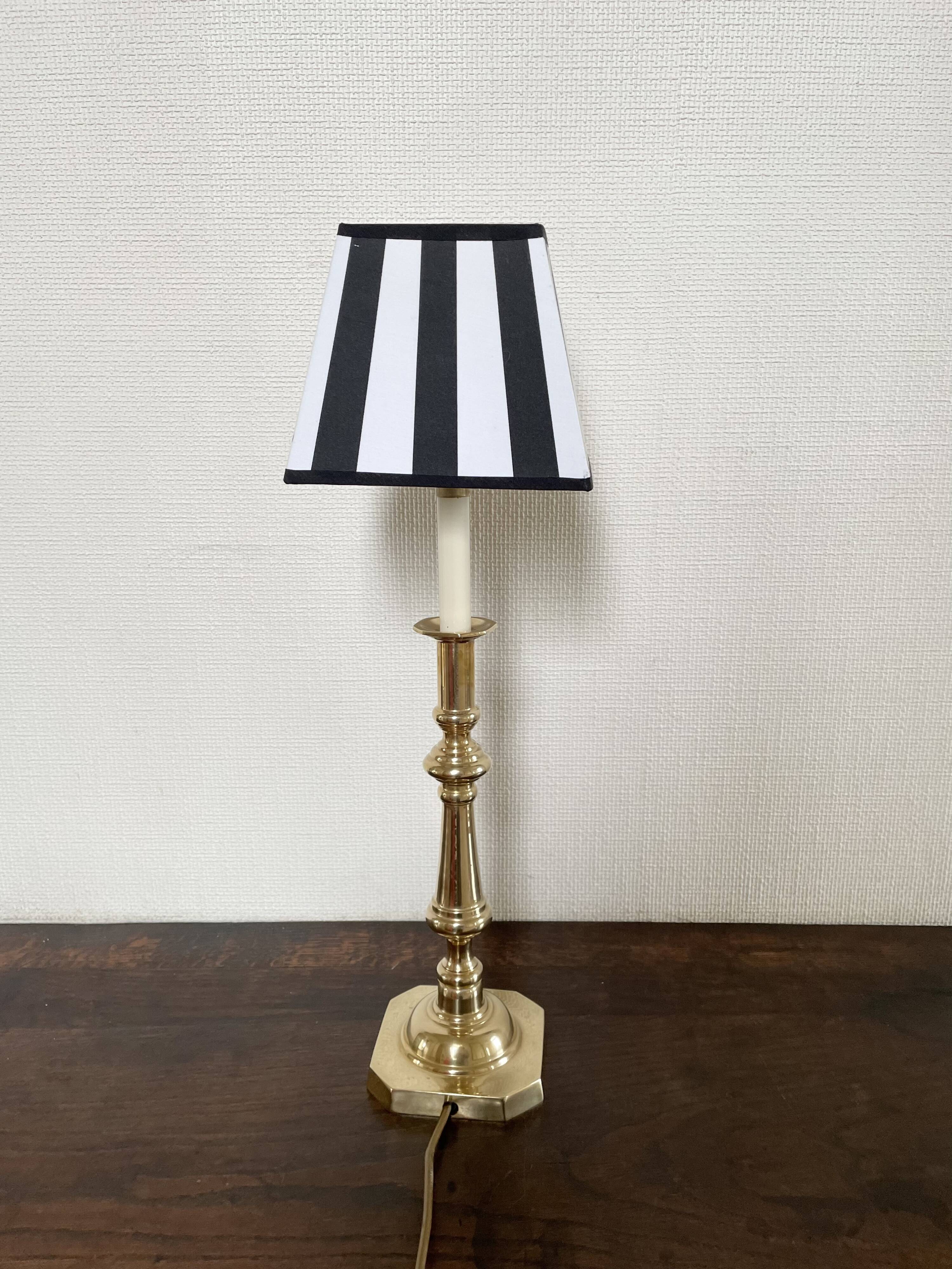Golden brass lamp