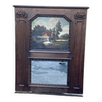 Large Mirror, Antique Trumeau