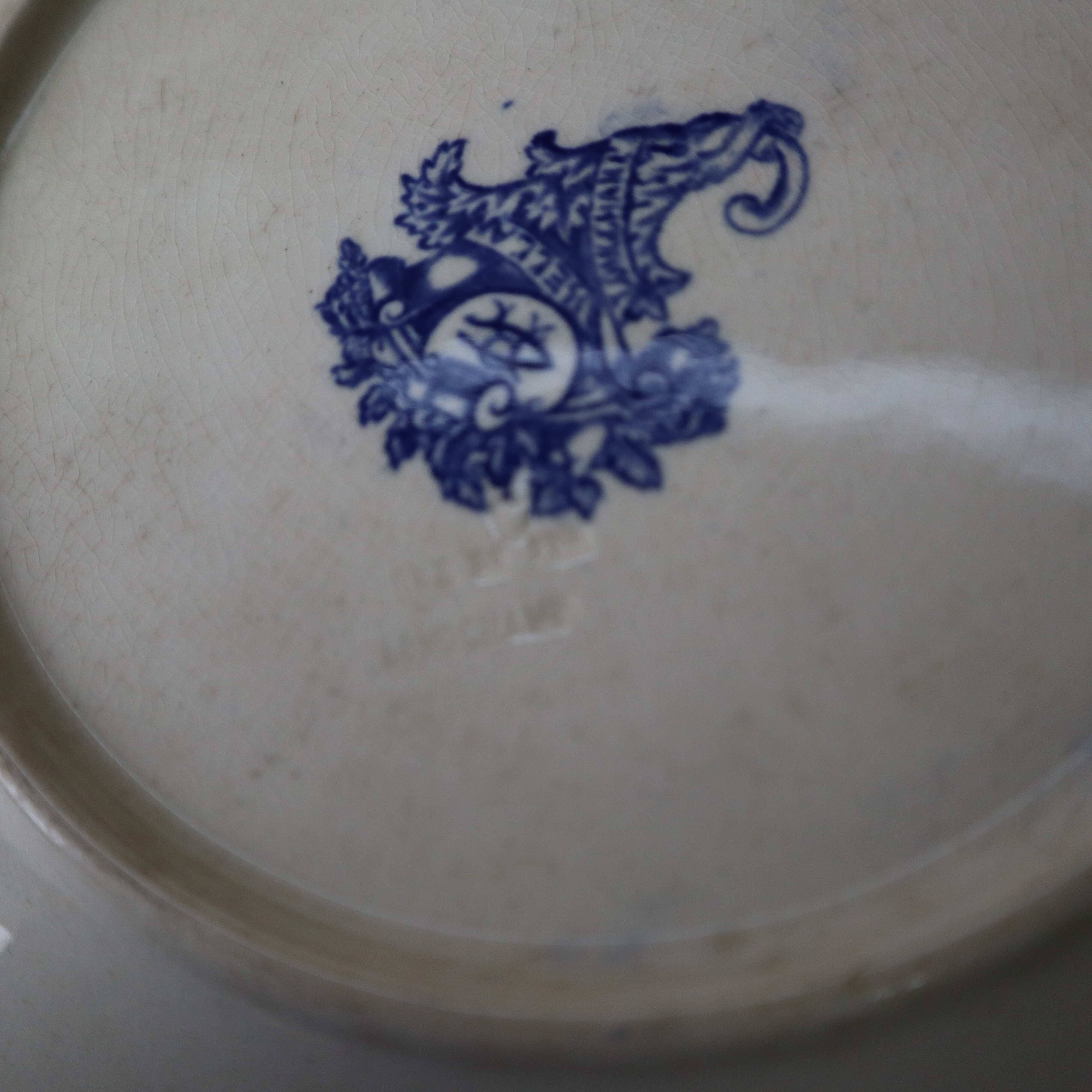 2 Old Longchamp BELLA iron earth plates, 19th century