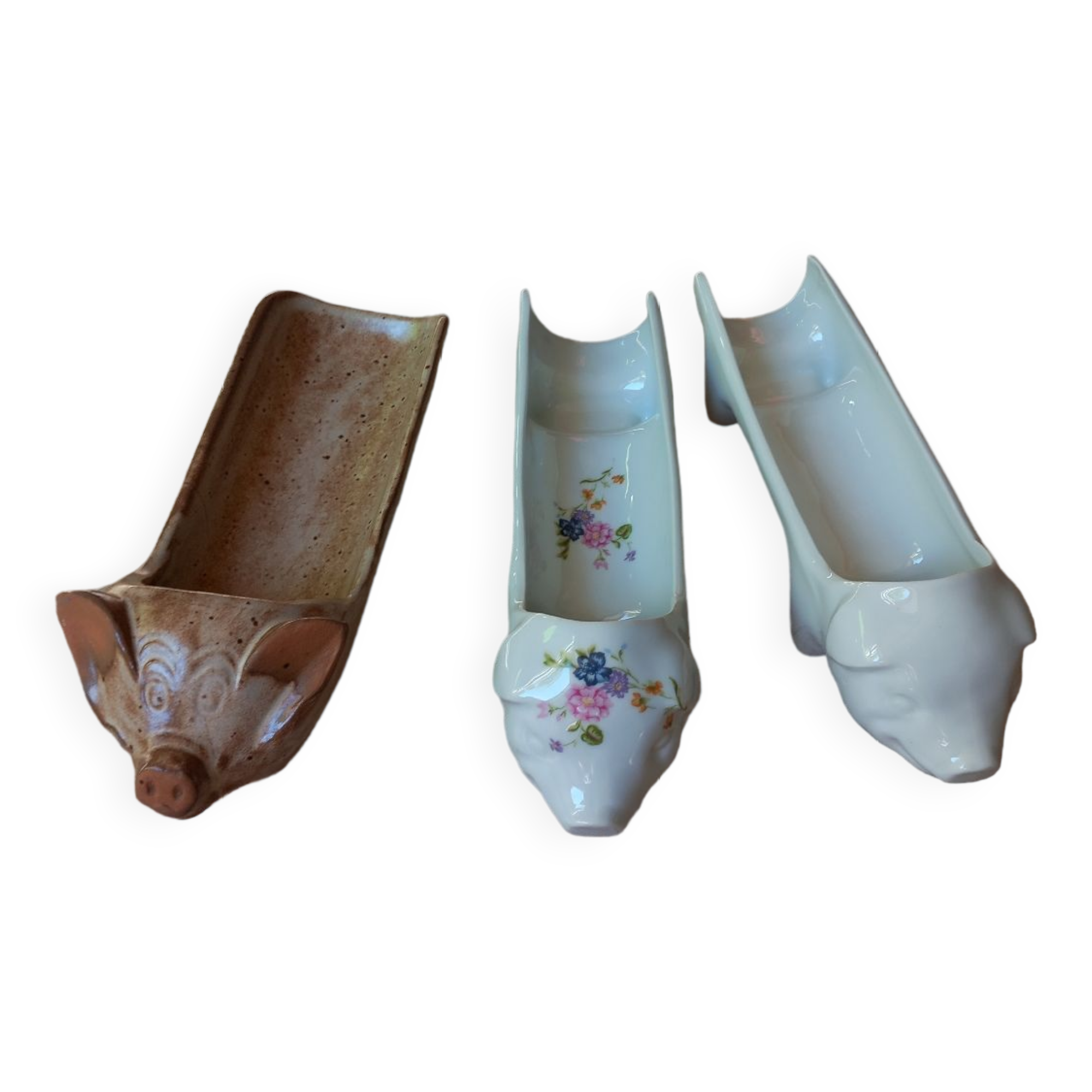 1 lot de 3 plats "tête de cochon" à  saucisson