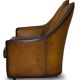 Modern Art leather sofa, restored, two-seater