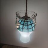 Crowned opaline stained glass and tassels