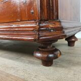 Rustic Wardrobe in Fir with Curtains