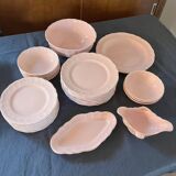 Salins 38 Piece Pink Dinnerware Set