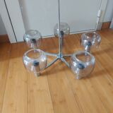 Pendant lamp, the vintage ustre 70's delmas