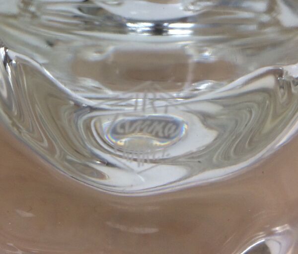 Paire de bougeoirs cristal de Vannes