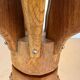 Brutalist teak wood lamp from the 1960s.