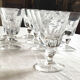10 verres à vin en cristal taillé Saint Louis