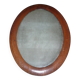 Miroir ovale cadre bois 74X58