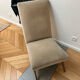 Fauteuil chauffeuse vintage année 60 pied compas