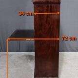 Small Secretary in Burl Mahogany Veneer, Restoration Period – Early 19th Century