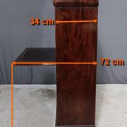 Small Secretary in Burl Mahogany Veneer, Restoration Period – Early 19th Century
