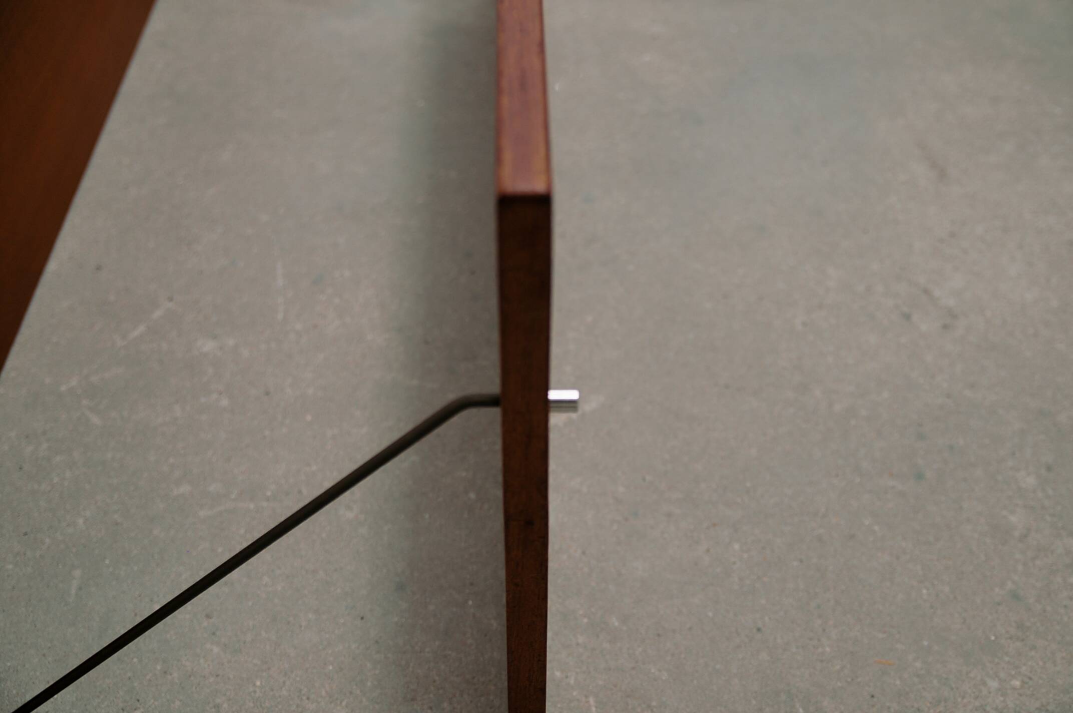 Vintage danish wall system brass supports