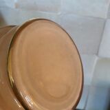 Lamp base in pink and gold opaline