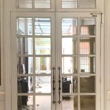 Double separation doors with transom and beveled glass 20th century