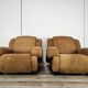 Pair of 1970s fabric armchairs
