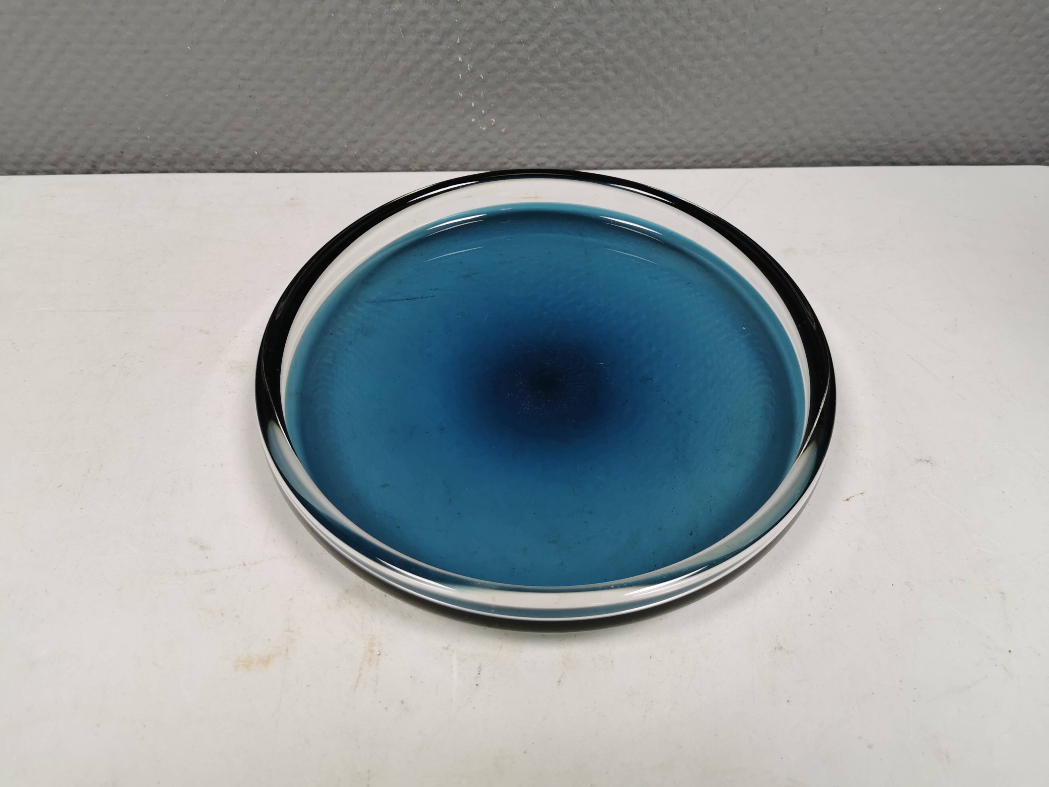 Dish in hard pressed glass
