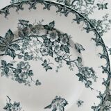 Series of 6 old flat plates “Terre de Fer”